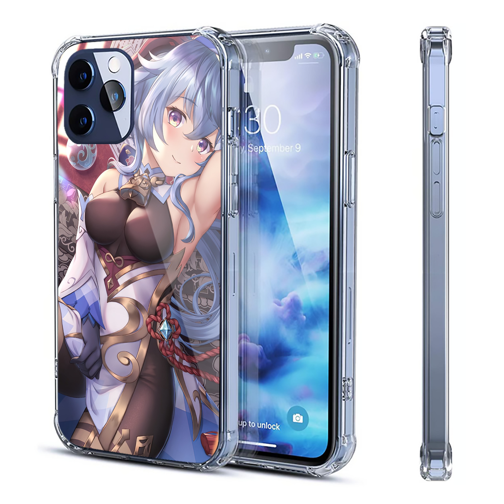 げんし神 genshin 【iPhone 12シリーズ対応】透明スマホケース（クリアソフトケース）